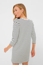 Navy Stripe Vesty Mini Dress