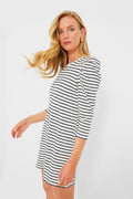 Navy Stripe Vesty Mini Dress