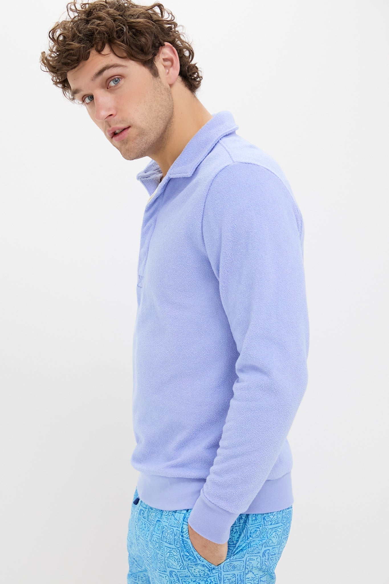 Big Chill Terry Collared Sweatshirt