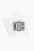 Hemstitched Cocktail Napkins Set of 4