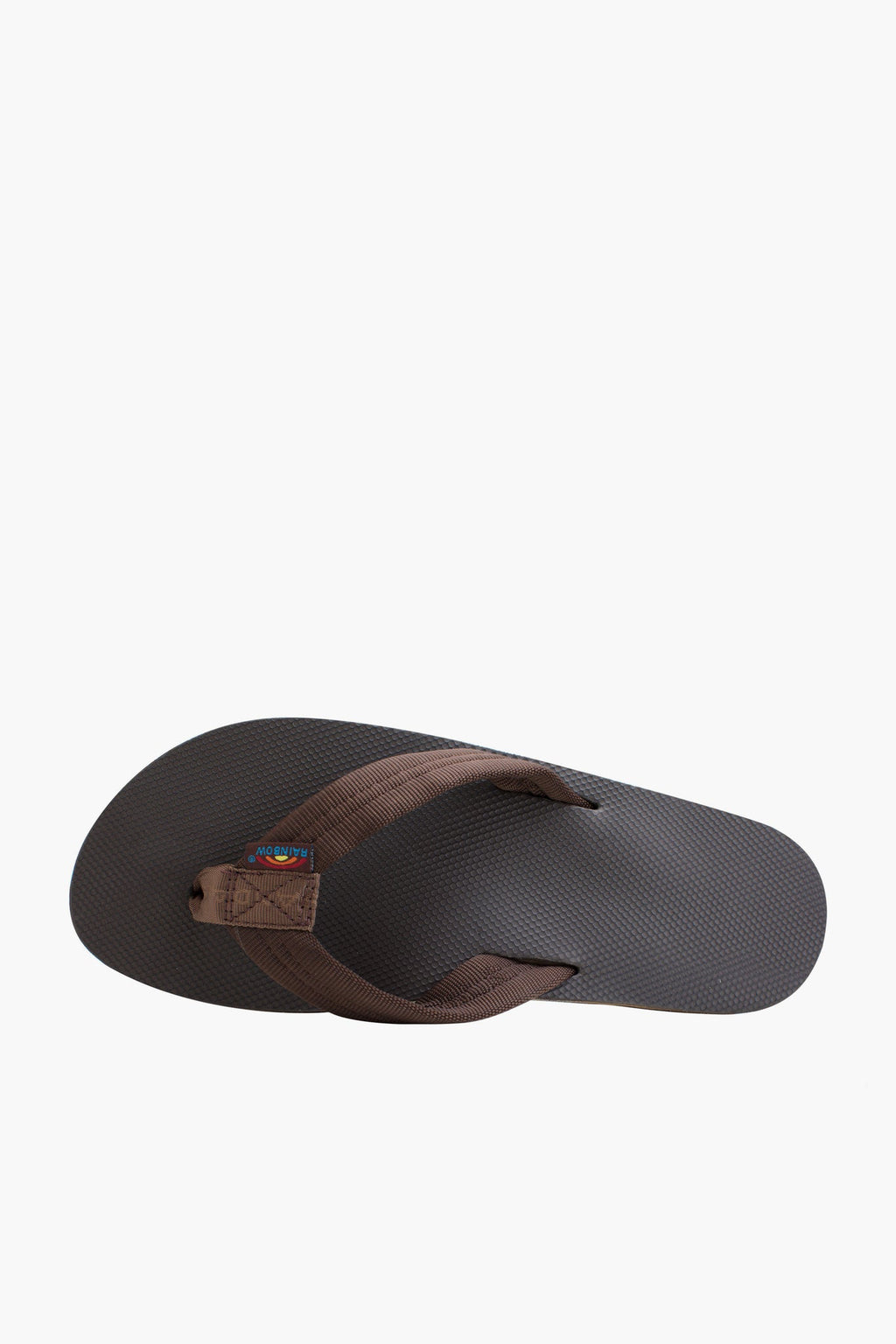Men's Brown Classic Rubber Single Layer Arch Support Sandal