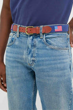 American Flag Needlepoint Belt