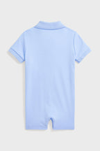 Short-Sleeve Cotton Interlock Novelty Bear Graphic Shortall