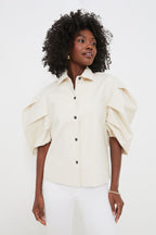 Cream Sady Top