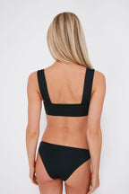 Black Bandeau Swim Top