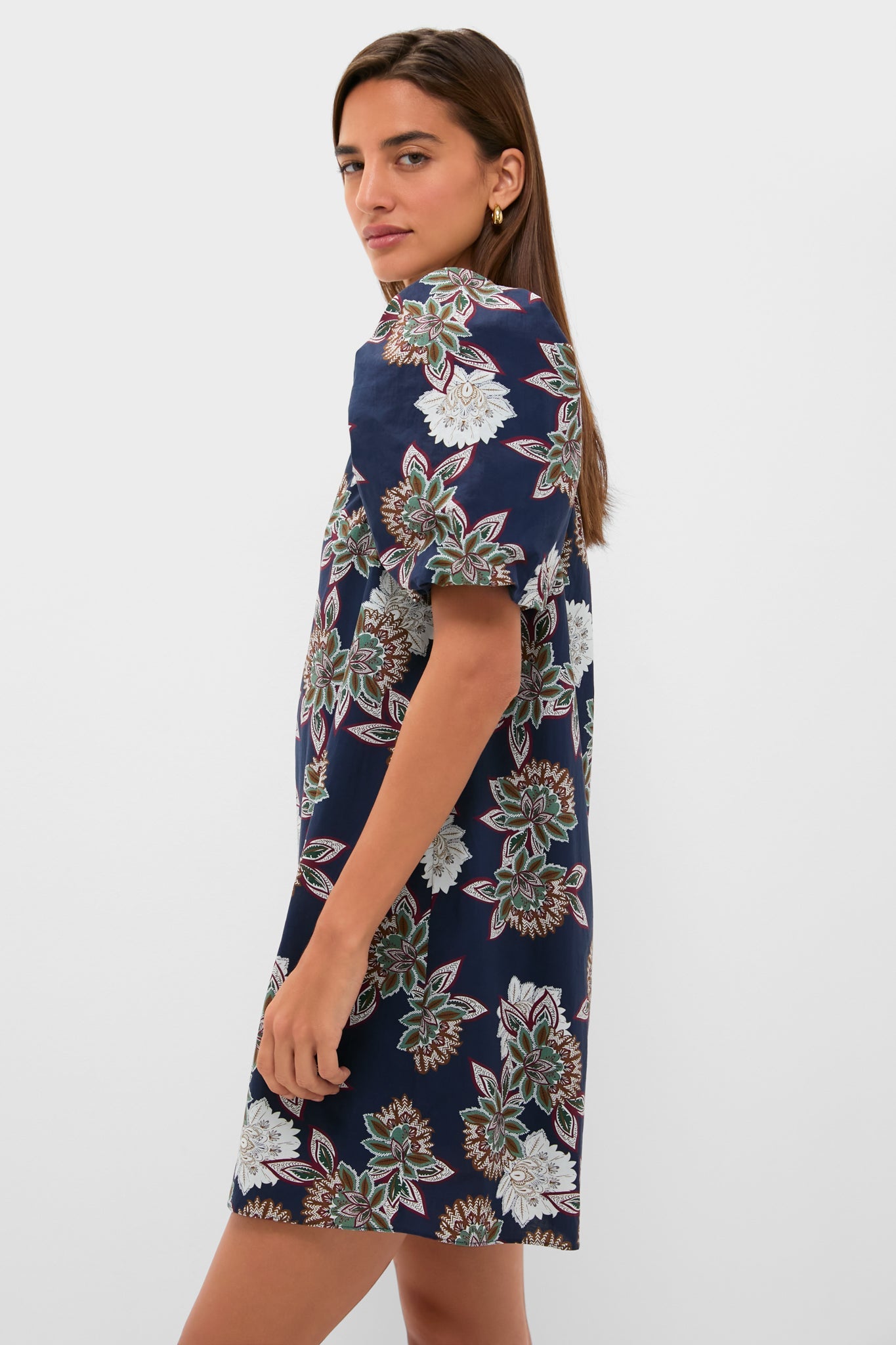 Navy Floral Mimi Mini Dress