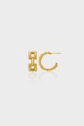 Pathway Hoop Earrings in Gold
