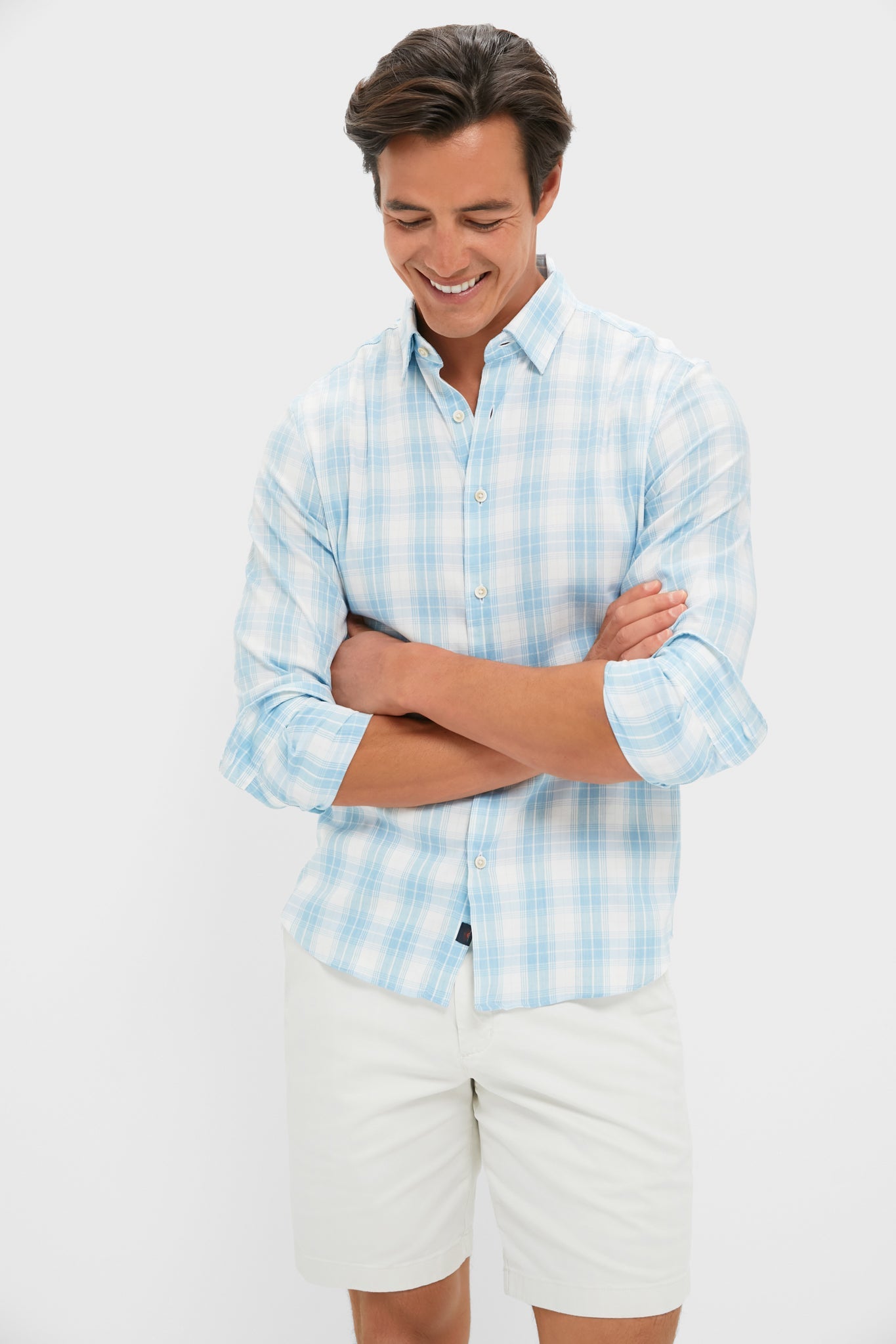 Summer Sky Plaid Movement Monterrey Shirt