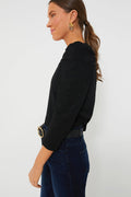 Black Vesty Long Sleeve Crewneck