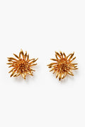 Gold Dahlia Earrings