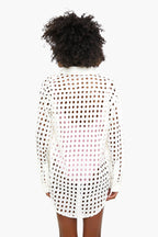 Marshmallow Eyelet Oxford Tunic
