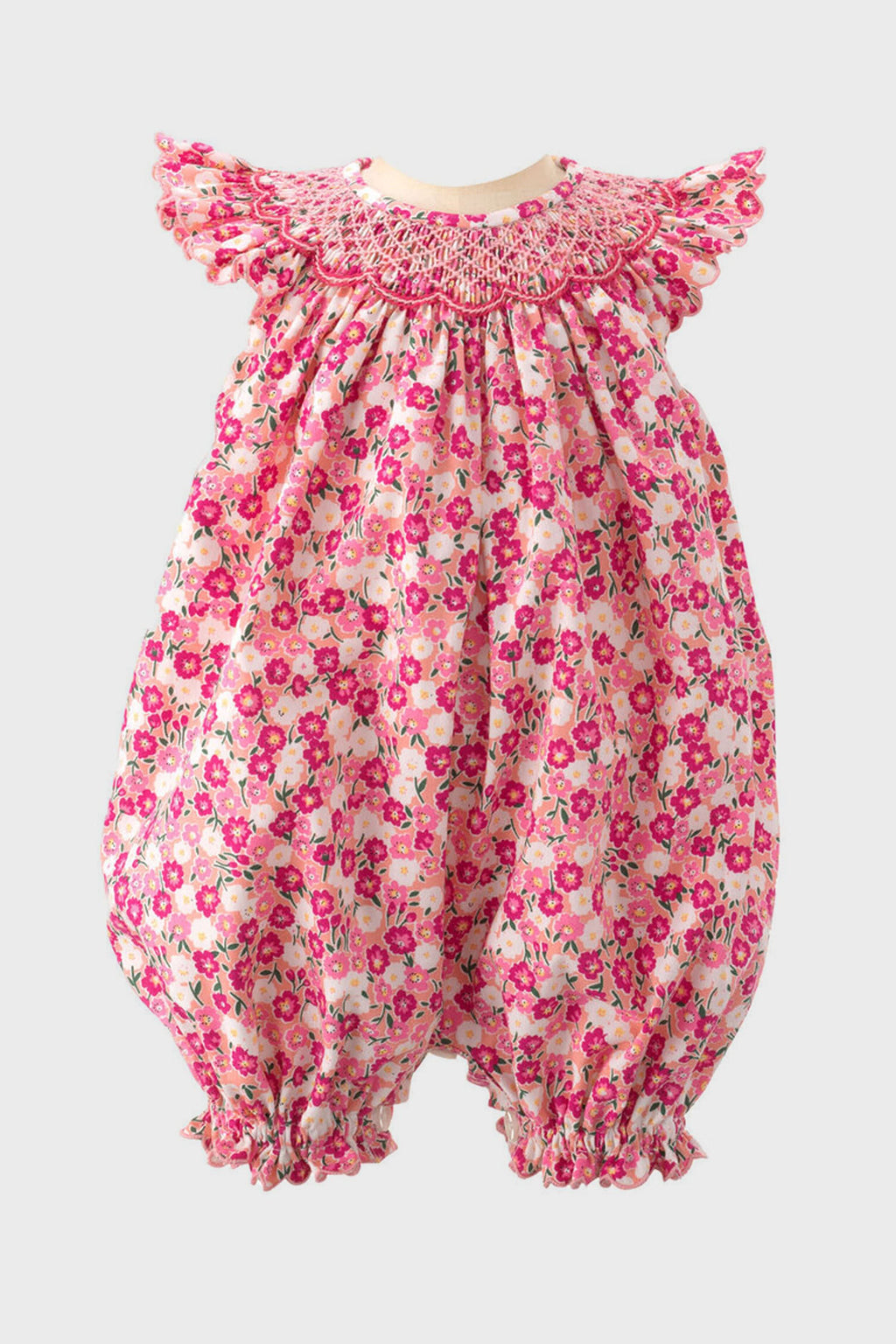 Carnation Smocked Babysuit