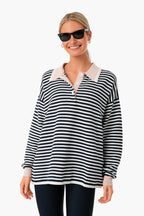 Striped Norfolk Wonder Knit Polo