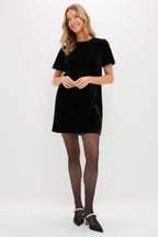 Black Velvet Mae Dress