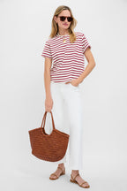 Red Stripe Parker Classic Tee