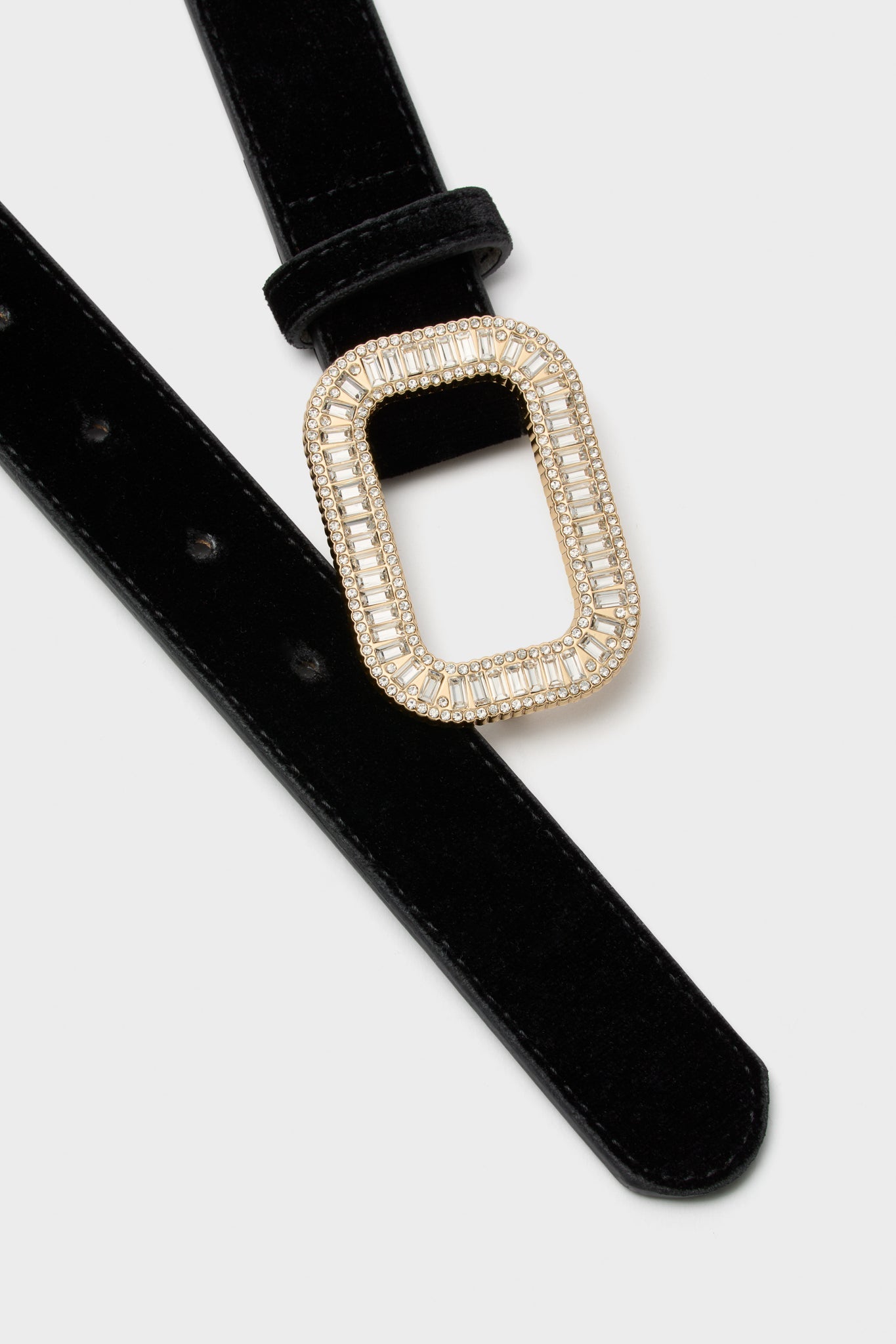 Black Velvet Waist Belt
