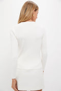 Ivory Alden Ribbed Crewneck
