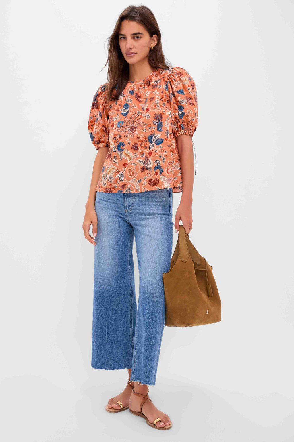 Coral Peony Coralie Short Sleeve Blouse