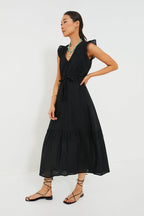 Black Swiss Dot Surya Dress