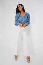 Pablo Flowers Frances Blouse