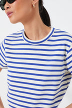 Blue Stripe Parker Classic Tee