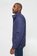 Navy Suffolk Quilted Travel Coat