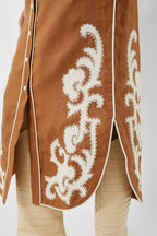 Tobacco Ruby Applique Skirt