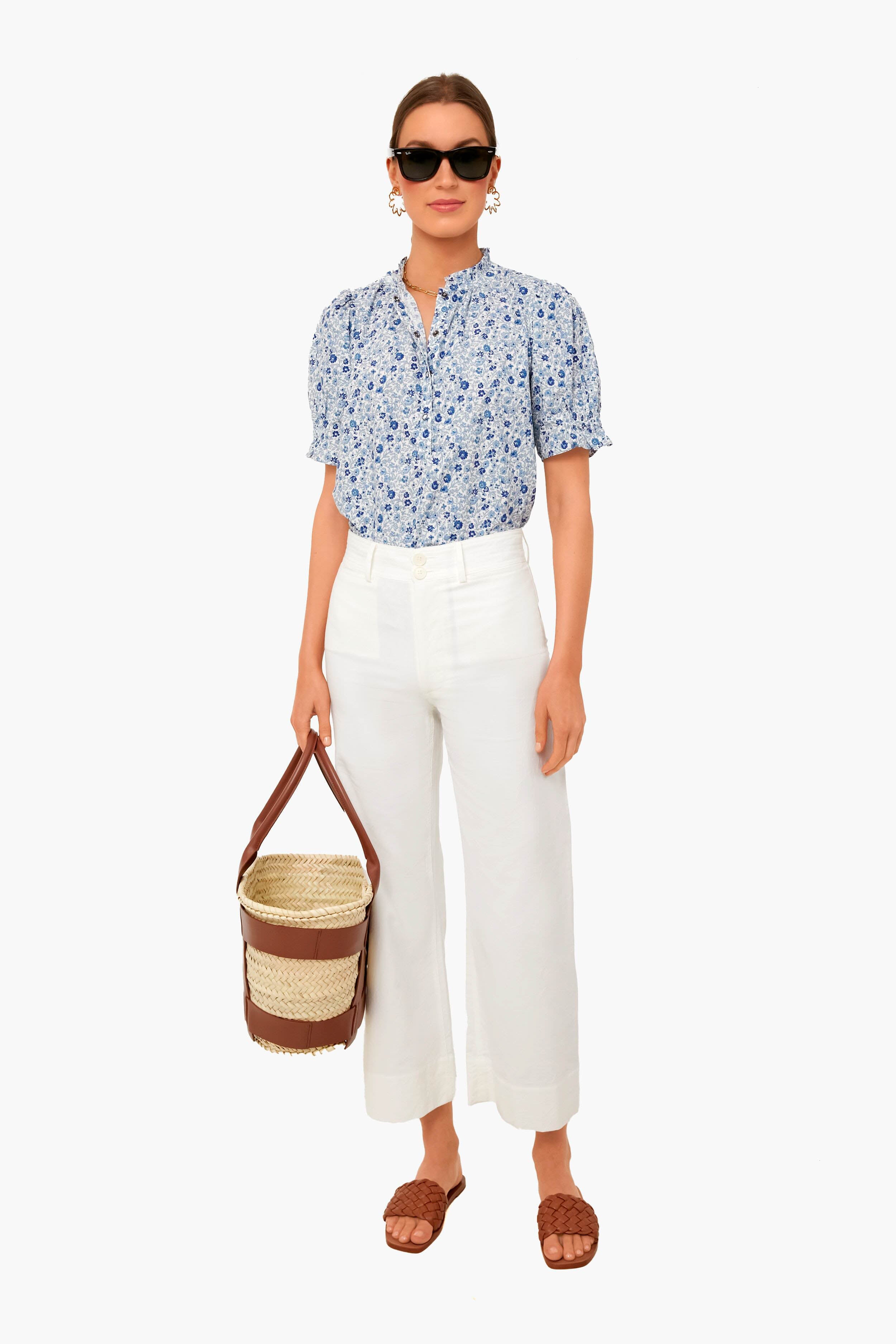 Sweet Blue Los Altos Top