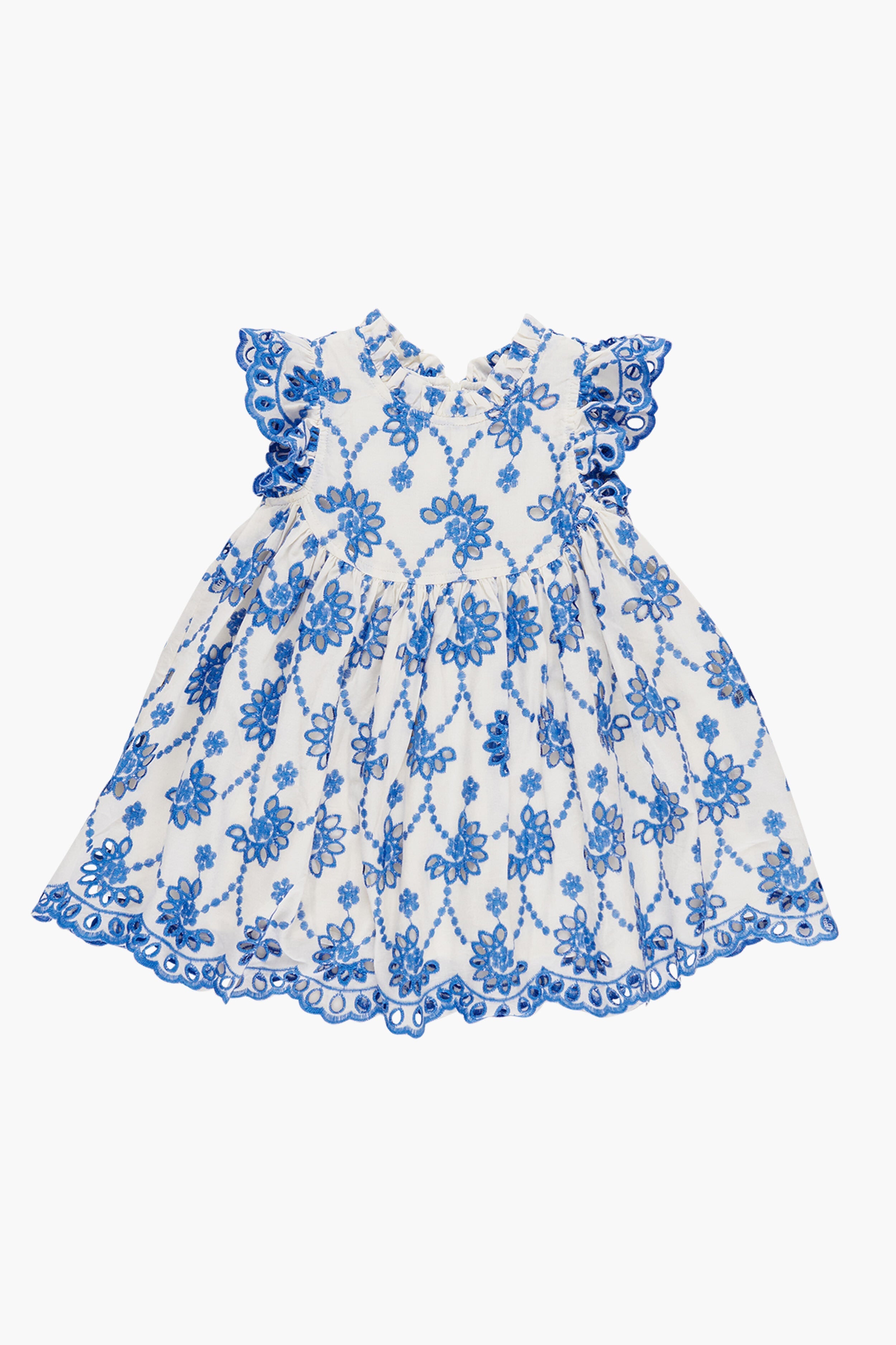 Blue Eyelet Cynthia Dress