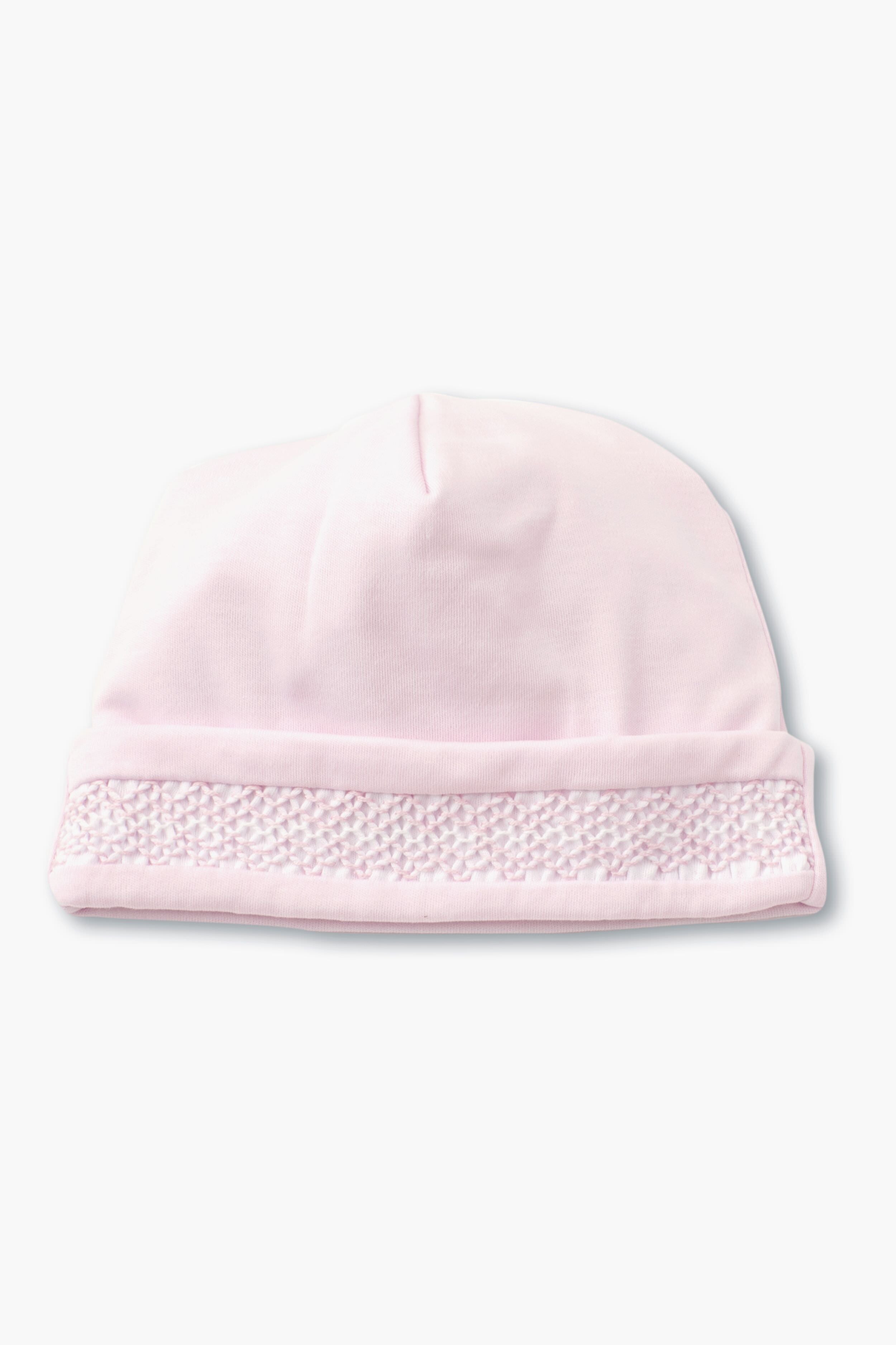 Pink Hand Smocked Hat