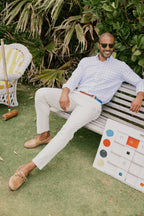 White Gayle Summer Soft Cotton Sport Shirt