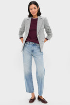 Antique Blue Melange Healy Dickey Jacket