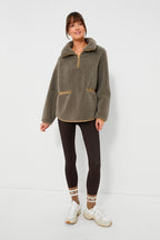 Olive Rhodes Shearling Quarter Zip