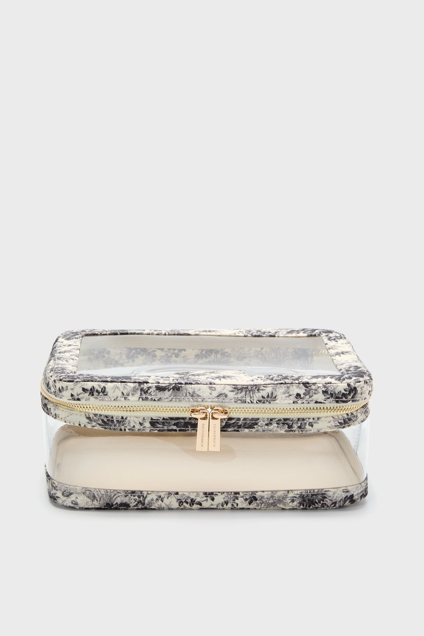 Noir Cypress Toile PVC Large Vanity Case