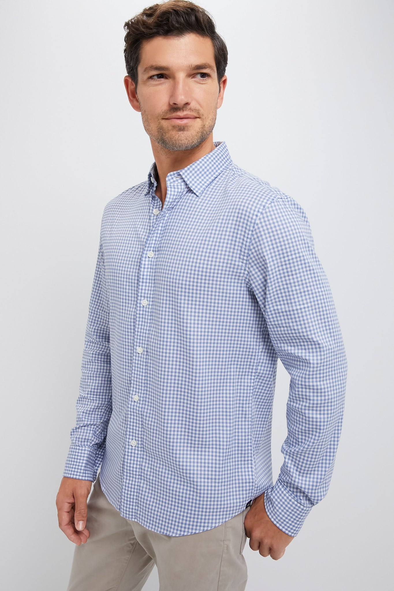 Light Blue Gingham Movement Shirt