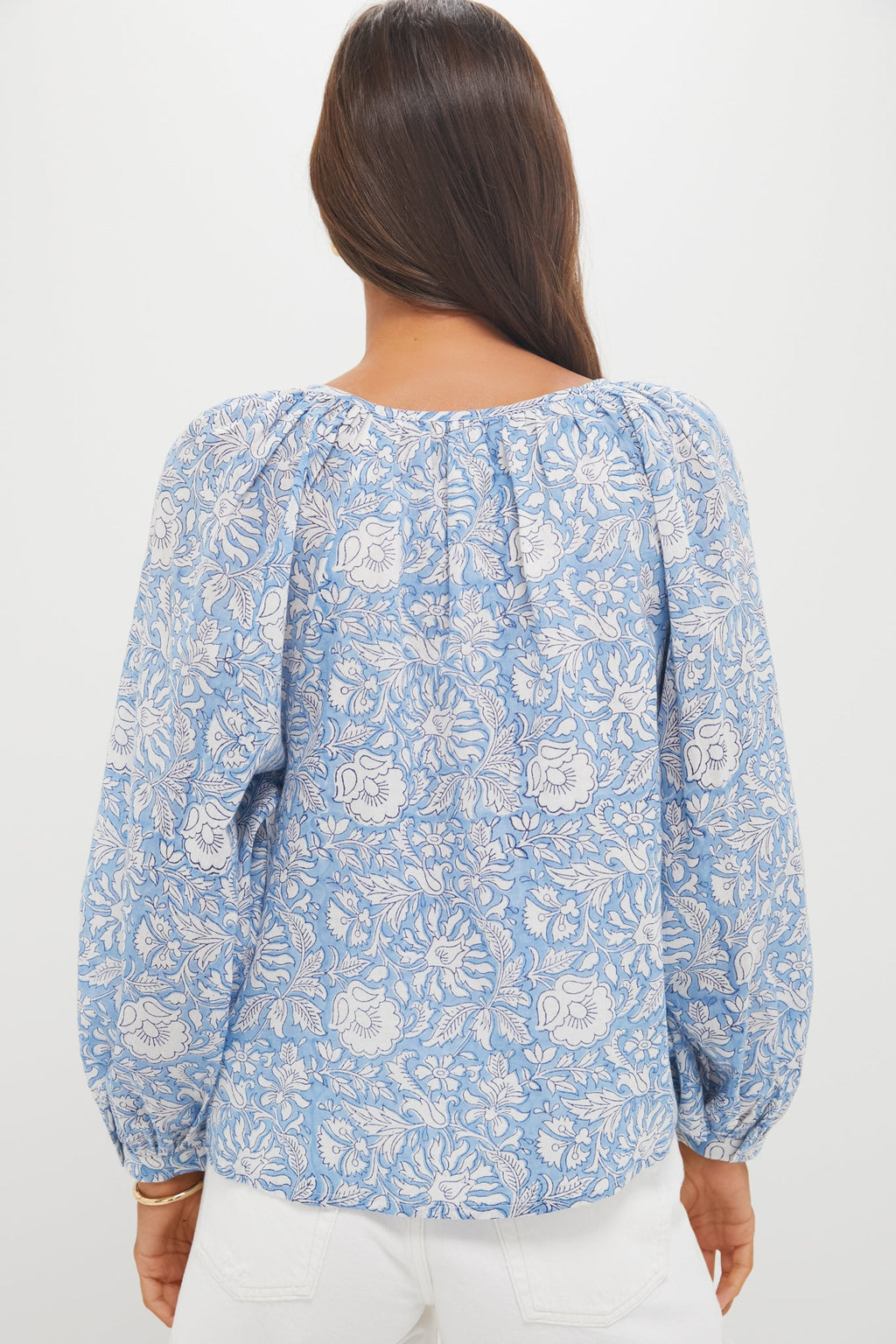 Arbor Blissful Blue Organic Frances Blouse