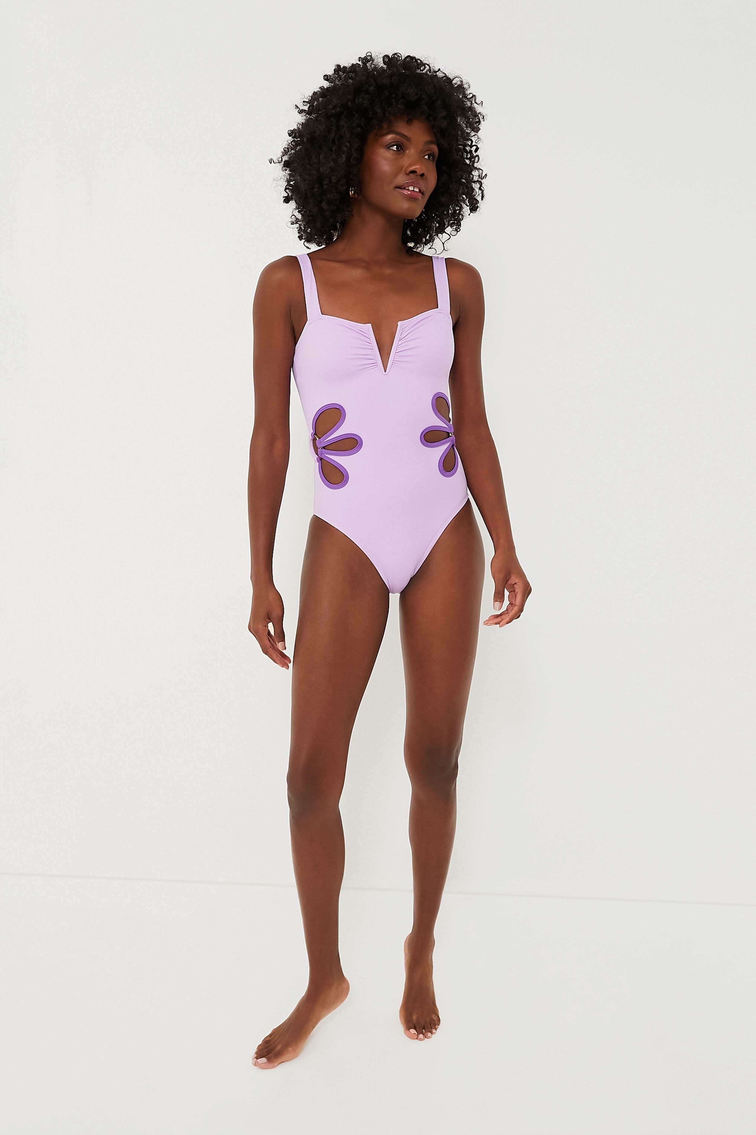 Lilac and Plum Flora One Piece