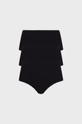 Black Classic High Rise Bikini 3 Pack