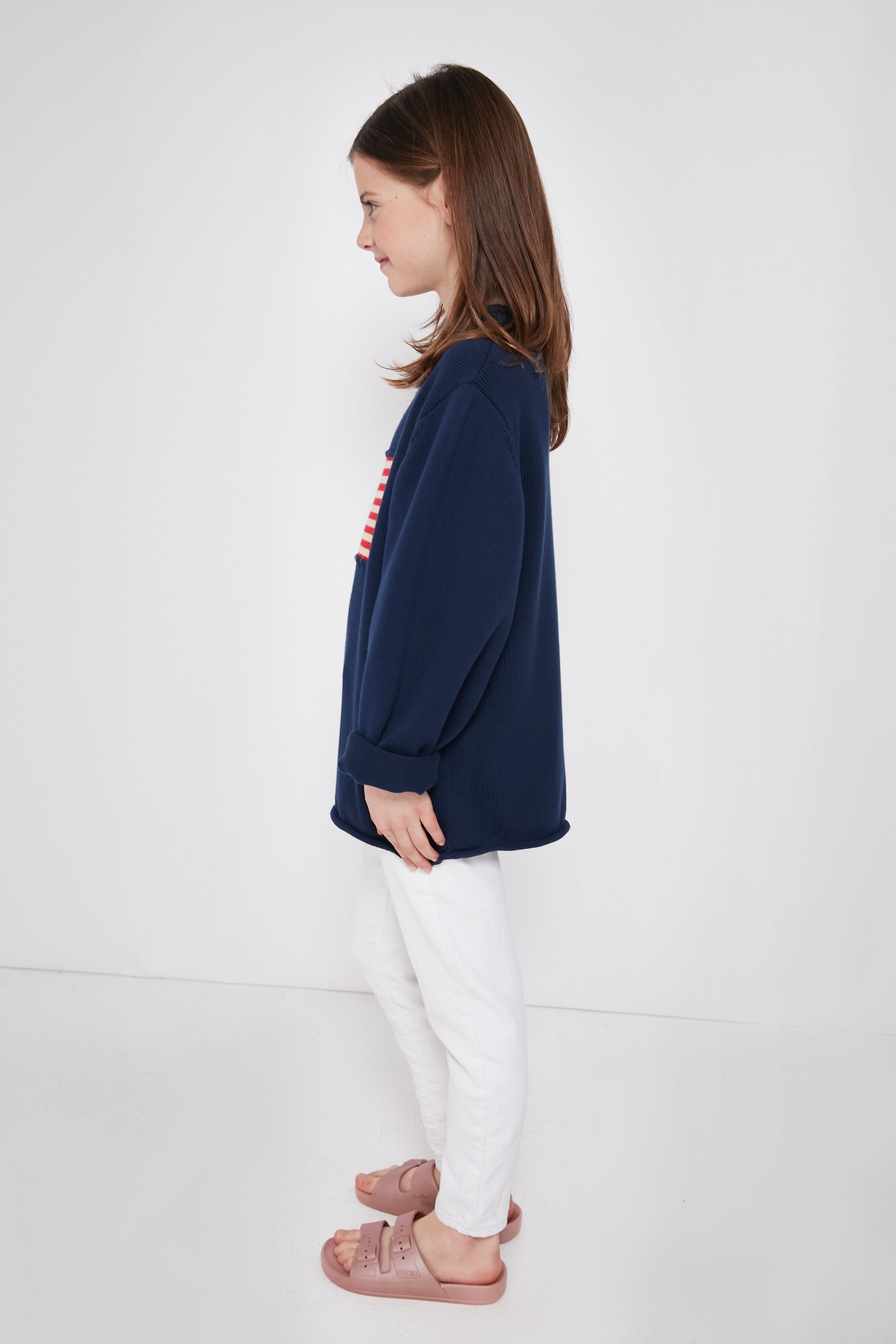 Kid's Navy Americana Sweater