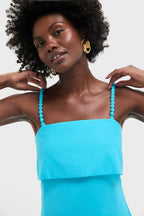 Aqua Linen Azura Midi Dress