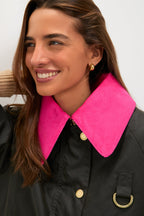 Olive and Hot Pink Icons Spey Wax Jacket