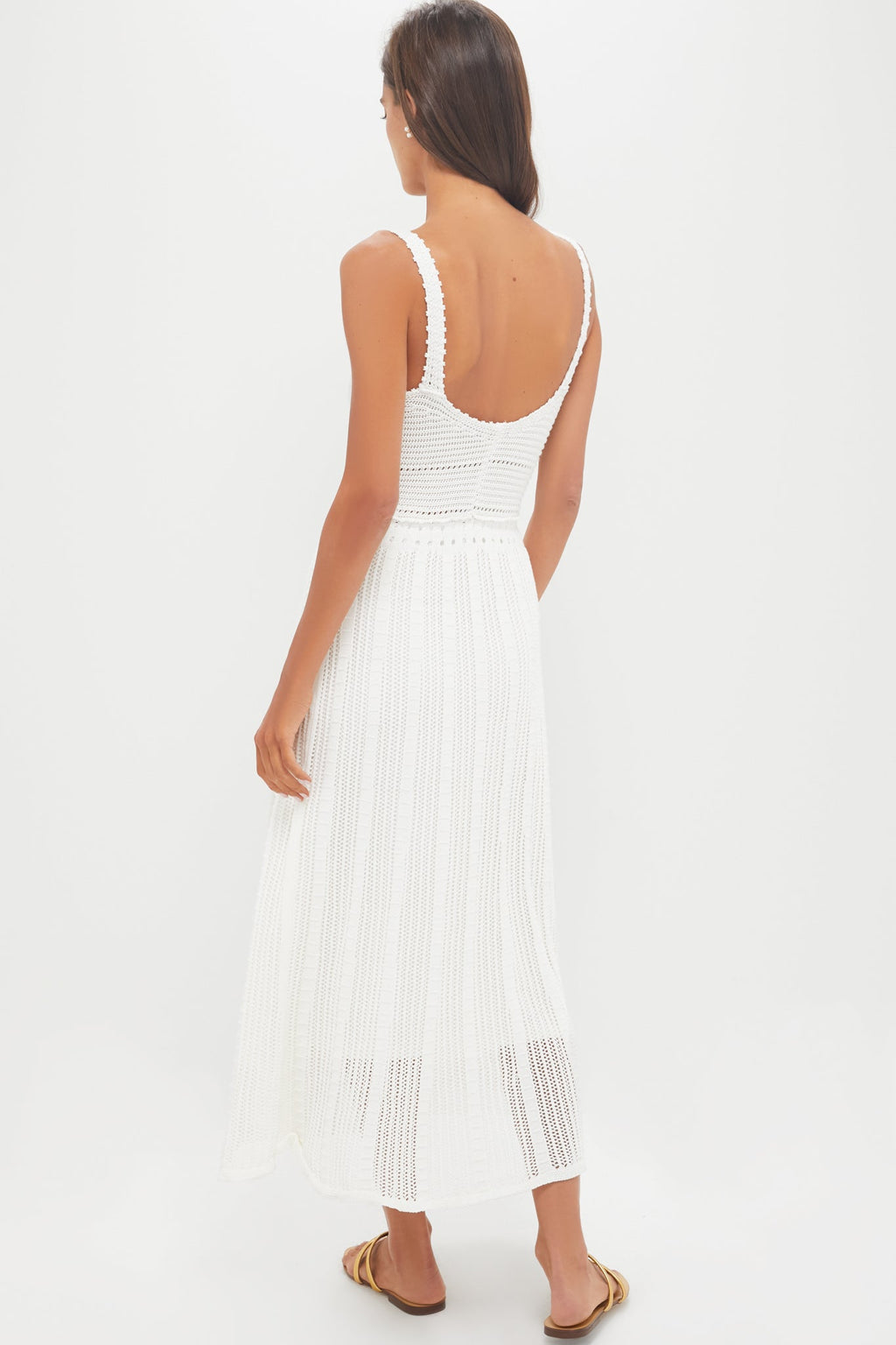 Ivory Knit Midi Dress