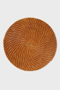 Cognac Rattan Woven Placemats (Set of 4)
