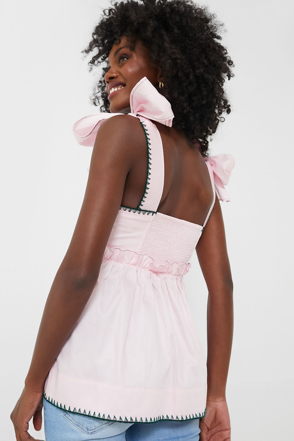 Pink and Green Perla Top
