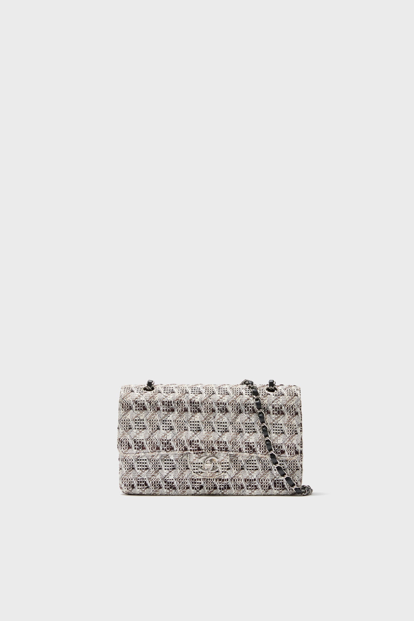 CHANEL Tweed Matelasse Shoulder Bag