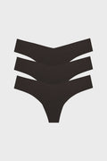 Black Classic Thong 3 Pack