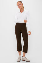 White Long Sleeve Performance Jersey Caroline Polo