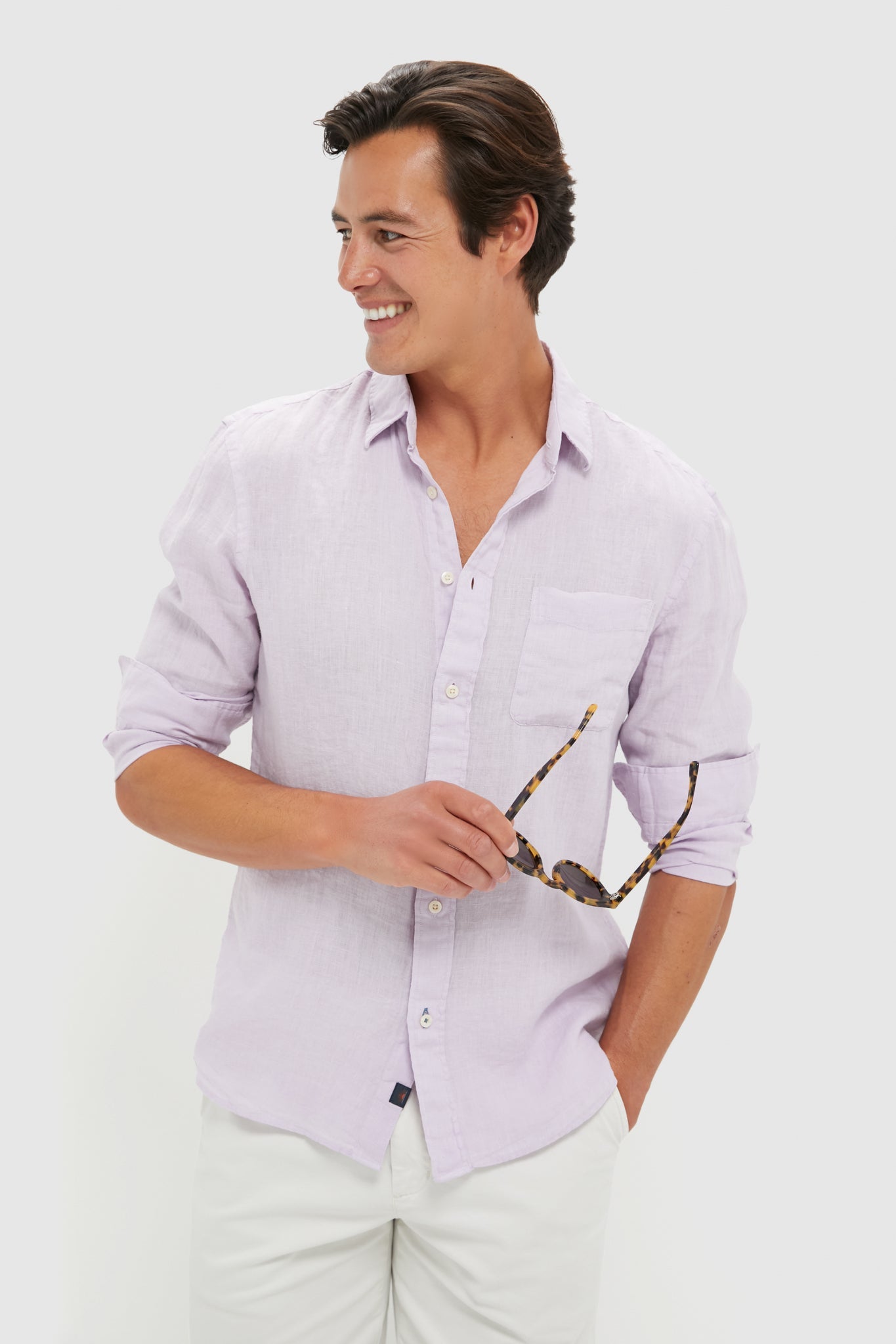 Wisteria Laguna Linen Shirt