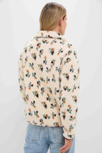 Rust Multi Fleece Aliza Jacket