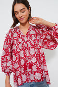 Red Zinnia Charlie Top
